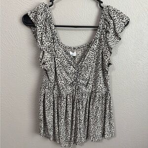 Cute Leopard Print Top